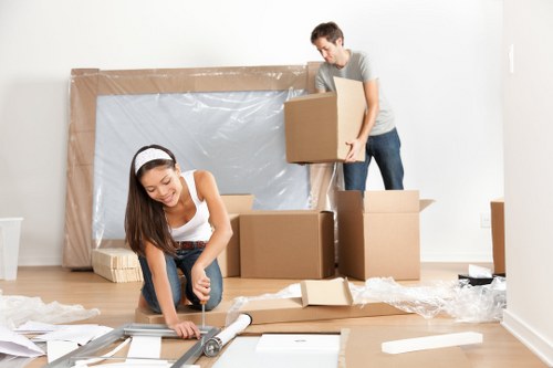 Removal team assisting with a home move in East Finchley