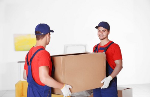 Commercial moving team supporting an East Finchley business relocation