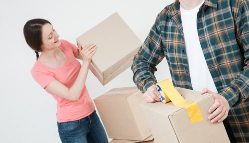 Removal team planning a home move in East Finchley near residential properties