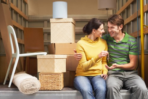 Local team collecting bulky furniture from a North London property